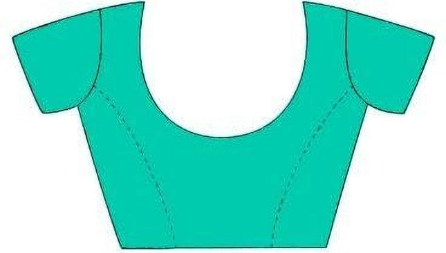 Graphic Print Manipuri Silk Blend Saree (Blue)